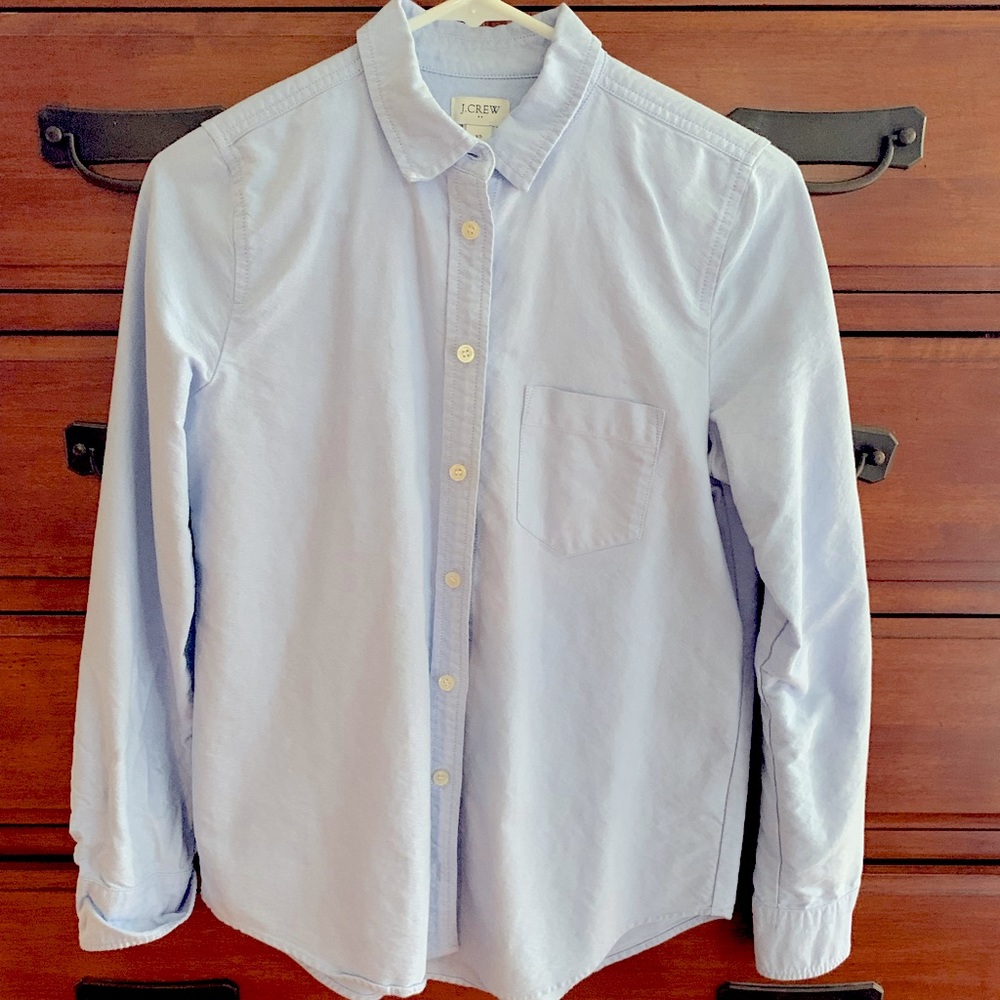 Women’s blue Oxford shirt- J Crew factory
